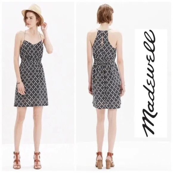 MADEWELL Silk Daylight Dress‎ in Ikat Bloom - Picture 1 of 10
